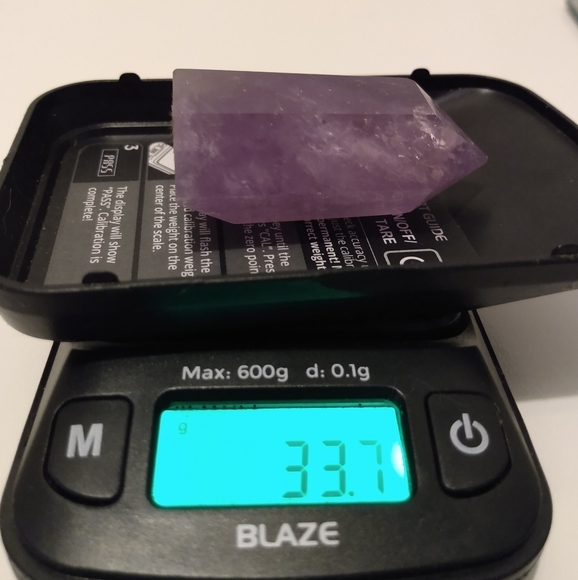 New Amethyst mini point. Flash and rainbows, A grade 33.7g - Picture 1 of 3